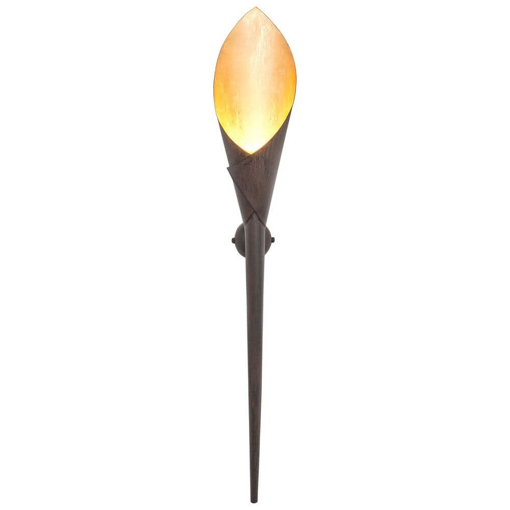 Lampa ścienna Fiaccola Grande Iron Brown-Black Gold