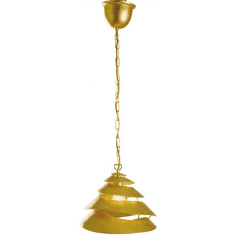 Pendant light Snail One Iron Gold in a gold-colored finish with elegant, layered design elements.