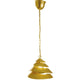 Pendelleuchte Snail One aus Gold mit einzigartigem Design und Eisen, ideal für stilvolle Innenräume.