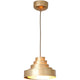 Pendelleuchte Comparsa Eisen Gold - elegante Hängeleuchte aus goldenem Eisen für stilvolle Innenräume.