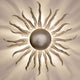 Wandleuchte 2-flammig Sonne Grande Eisen Silber