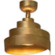 Deckenstrahler Banderola aus Eisen in elegantem Gold, spiralförmiges Design für stilvolle Beleuchtung.