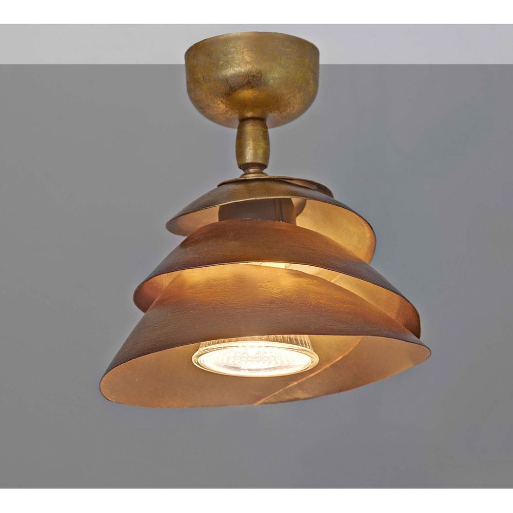 Ceiling Spotlight Snail Iron Gold