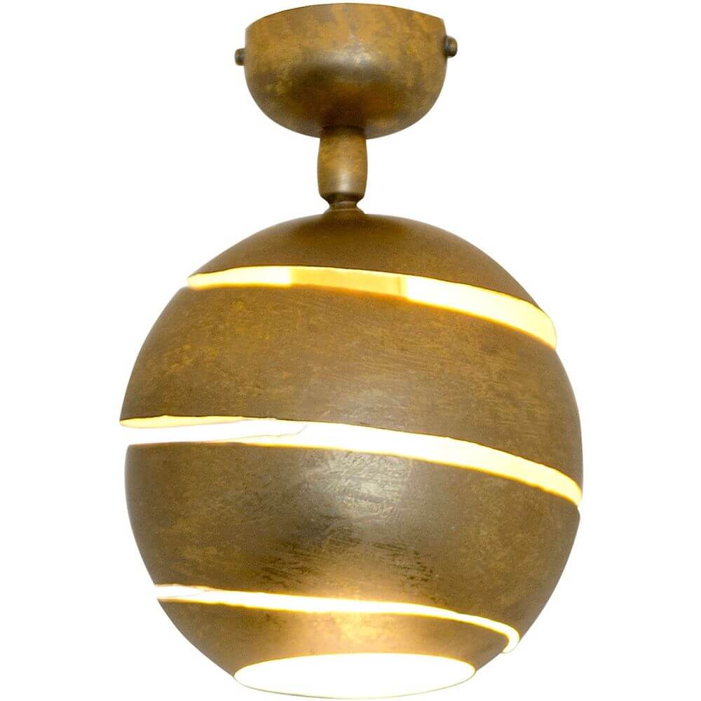 Deckenleuchte Suopare Eisen Gold in modernem Design mit schöner goldener Oberfläche.