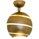 Deckenleuchte Suopare Eisen Gold in modernem Design mit schöner goldener Oberfläche.