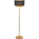 Golvlampa Mattia Oval Järn Guld-Svart med elegant design och gyllene bas.
