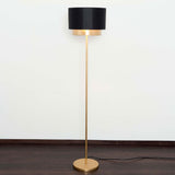 Lampe debout Mattia autour du fer or noir