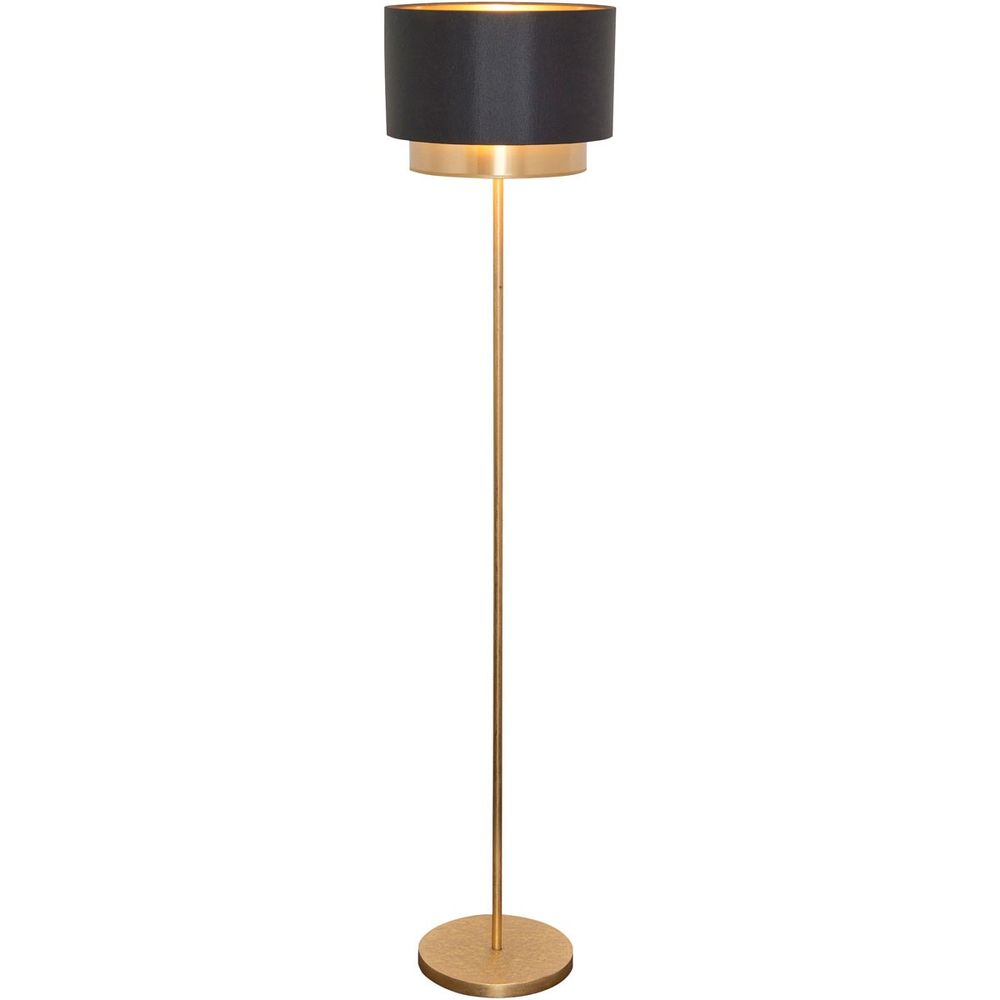 Lampe debout Mattia autour du fer or noir