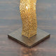 Stehleuchte 7-flammig Odissea Eisen Gold-Braun-Schwarz mit goldener Leuchtelement und stabiler Basis.