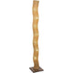 Stehleuchte 7-flammig Odissea Eisen Gold-Braun-Schwarz mit modernem, gewundenem Design.