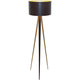 Stehleuchte Petra Eisen Braun-Schwarz-Gold mit eleganter Form und modernem Design.