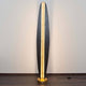 Stehleuchte Simbolo Eisen Braun-Schwarz-Gold in elegantem Design mit warmem Licht auf Holzfuß