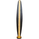Stehleuchte Simbolo Eisen Braun-Schwarz-Gold, stilvolle Wohnzimmerbeleuchtung mit modernem Design.