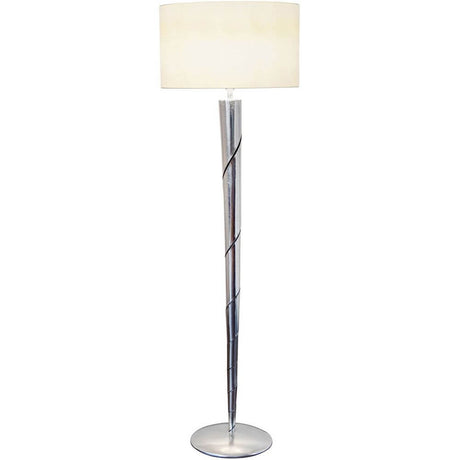 Candeeiro de pé Innovazione Ferro prateado com design moderno e elegante abajur.