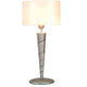 Tischleuchte Innovazione Eisen Silber mit modernem Design und ansprechender Lampenschirm.