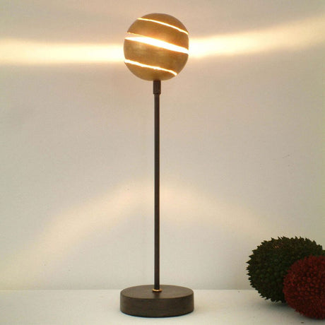 Table lamp Piccola Palla Iron Brown-Black-Gold with modern light accents