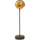 Tischleuchte Piccola Nautilo Eisen Braun-Schwarz-Gold