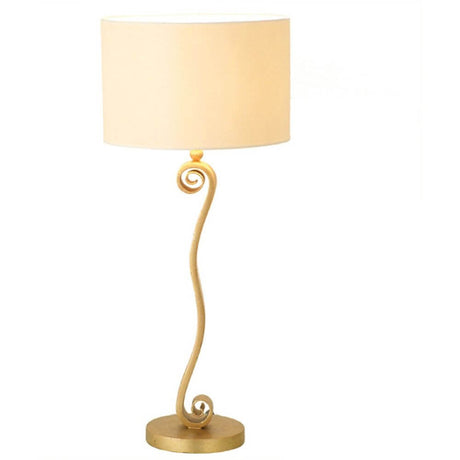 Table lamp Trofeo Iron Gold with elegant golden design and stylish lampshade.