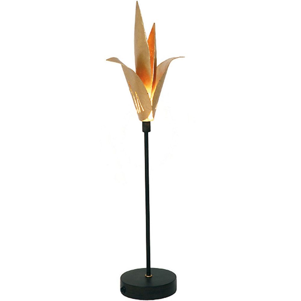Tischleuchte Piccola Airone Eisen Braun-Schwarz-Gold