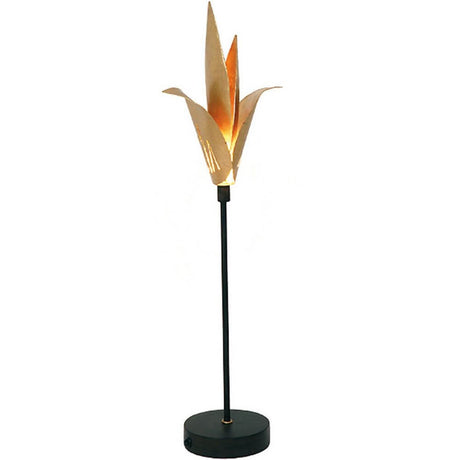 Table lamp Piccola Airone iron brown-black-gold with elegant design and modern lighting.