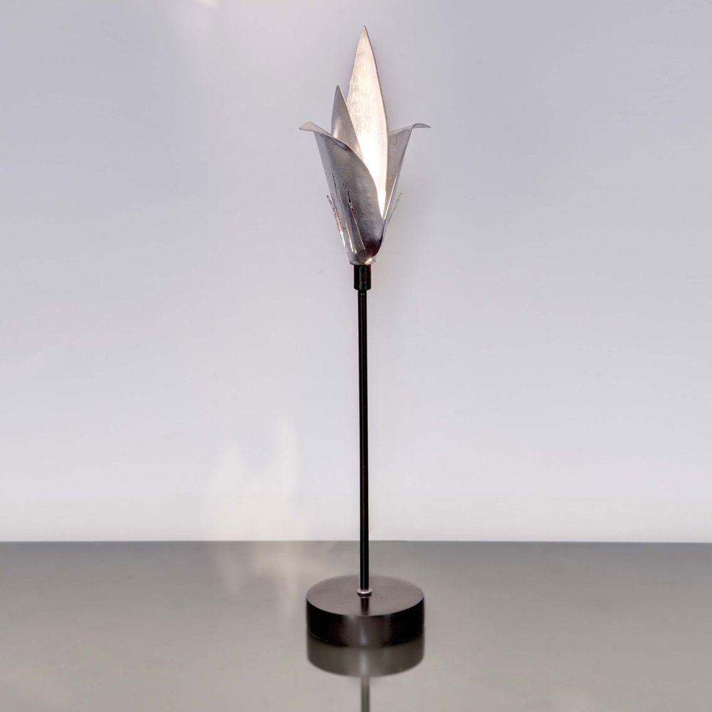Bordlampe piccola airone jern sort sølv