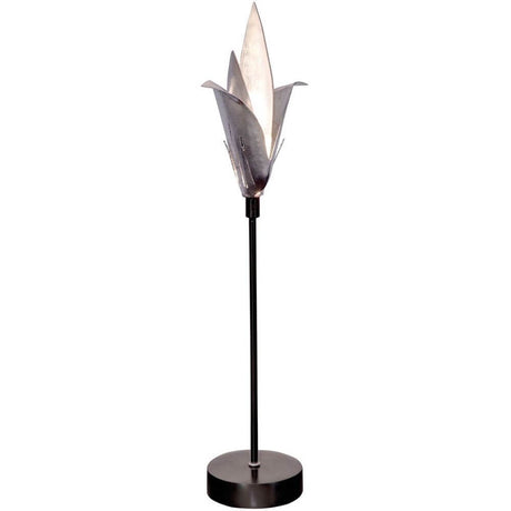 Tischleuchte  Piccola Airone Eisen Schwarz-Silber mit elegantem design aus Metall, ideal für stilvolle Innenräume.