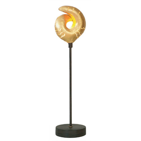 Tischleuchte Piccola Gazella Eisen Braun-Schwarz-Gold mit elegantem Design und warmem Licht.