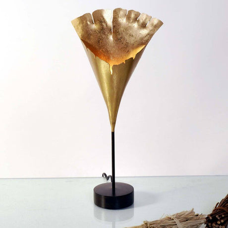 Lampada da tavolo Ginkgo Iron Gold-Brown Black