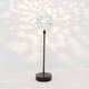 Tischleuchte Sfera Grande Eisen Schwarz-Silber mit dekorativem Licht und modernem Design.