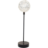 Bordlampe sfera grande jern sort sølv