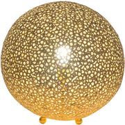 Table lamp Lily Grande Iron Gold with a delicate golden metal structure, decorative and elegant.