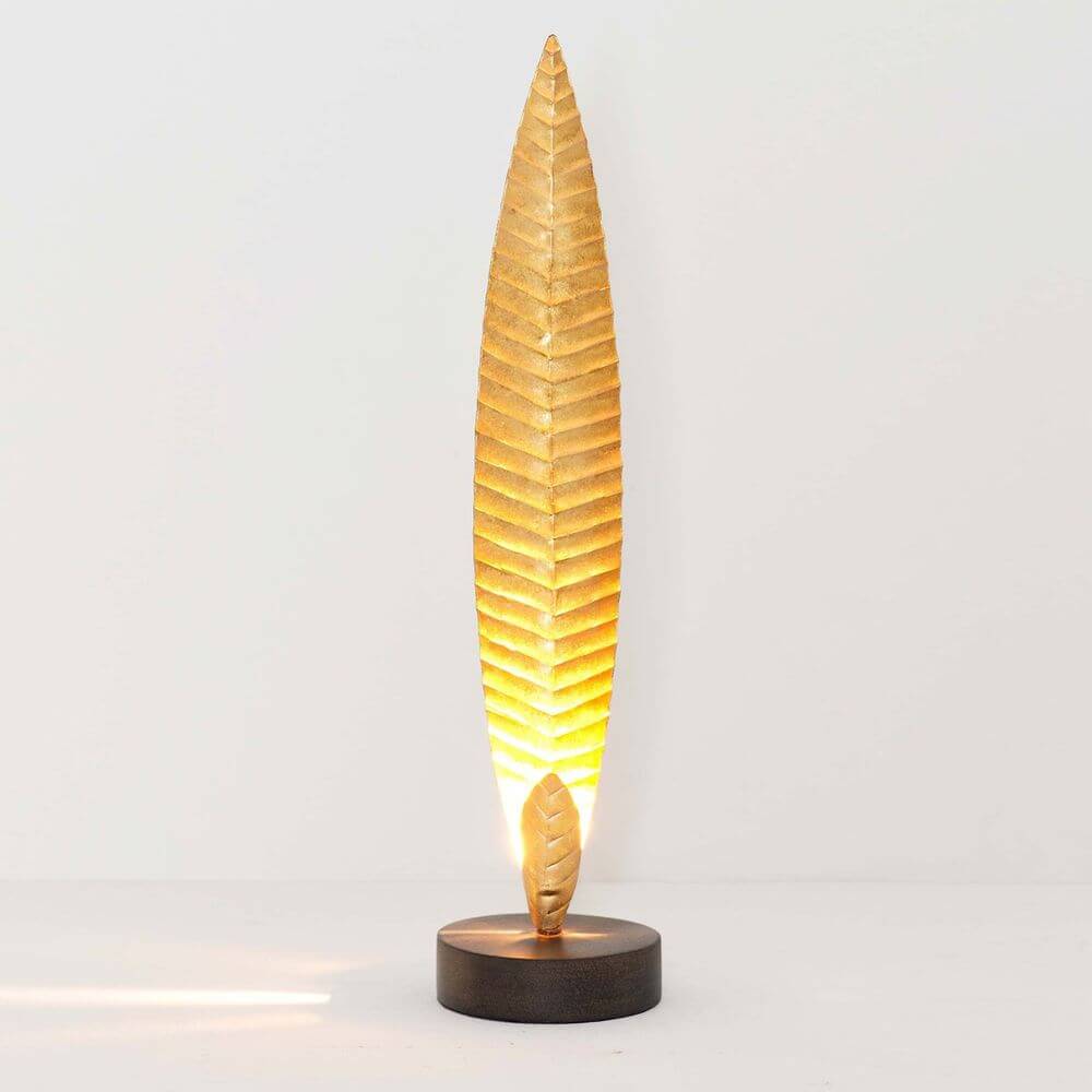 Tischleuchte Penna Eisen Gold-Braun-Schwarz