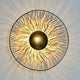 Wandleuchte 6-flammig Valentina Due Eisen Gold-Braun-Schwarz mit dekorativem Design und warmem Licht.