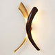 Wandleuchte 2-flammig Serpente Duetto Eisen Braun-Schwarz-Gold in stilvollem Design und eleganten Farben.