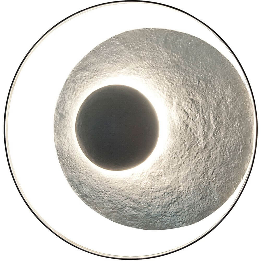 Wandleuchte 3-flammig Satellite Eisen Silber-Schwarz