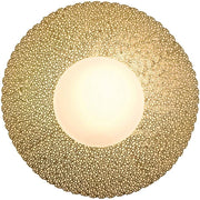 Væglampe med 2 lyskilder, 90 cm Utopistico Grande jern-glas guld med unikt gyldent design.