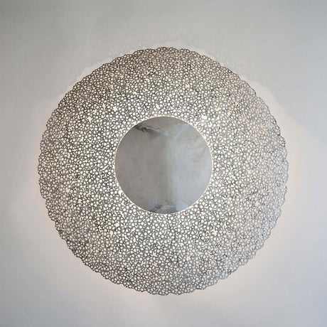 Applique murale à 2 lumières Utopistico métal en fer chromé argent-chrome suspension décorative