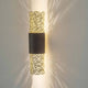 Wandleuchte 2-flammig Palazzo Eisen Braun-Schwarz-Gold mit kunstvollem Design und sanfter Beleuchtung.