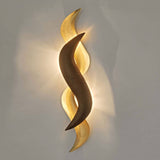 Wandleuchte 4-flammig Corallo Eisen Braun-Schwarz-Gold