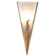 Wandleuchte Luce Eisen-Glas Braun-Schwarz-Gold mit elegantem Design und warmem Licht.