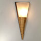 Vegglampe Innovazione jern-glass brun-svart-gull, moderne veggbelysning i gullfarget design.