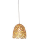 Taklampe for skinnesystem Lily Piccolo jern gull med kunstnerisk design og varmt lys.