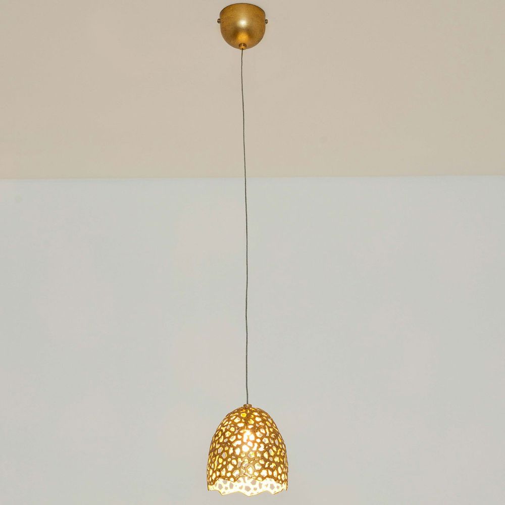 Pendelleuchte Lily Piccolo Eisen Gold