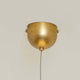 Pendelleuchte Lily Piccolo Eisen Gold: goldene Lampenfassung mit Kabel für modernen Wohnstil.