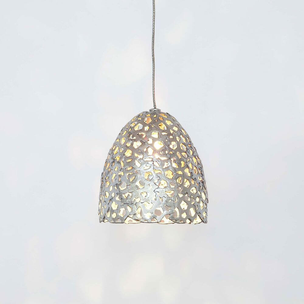Schienen-Pendelleuchte Lily Piccolo Eisen Silber