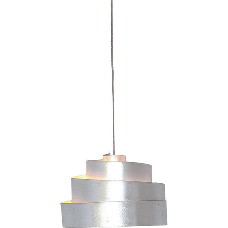 Pendant light Banderola iron silver in a modern design with multiple tiers in silver.