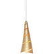 Pendelleuchte Innovazione Eisen Gold für Schienensystem, goldene Designlampe mit modernem Look.