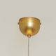 Pendelleuchte Innovazione Eisen Gold Baldachin in goldener Farbe.