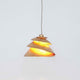 Pendelleuchte Snail aus Eisen in Gold, moderne Designerlampe mit einzigartigem, spiralförmigem Design.