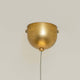 Pendelleuchte Snail Eisen Gold - Deckenhalterung in elegantem Goldfinish